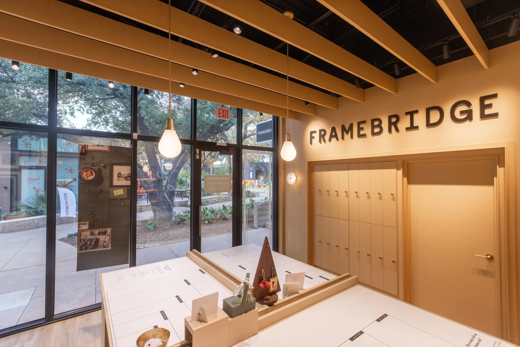 Framebridge studio interior — premium commercial buildout