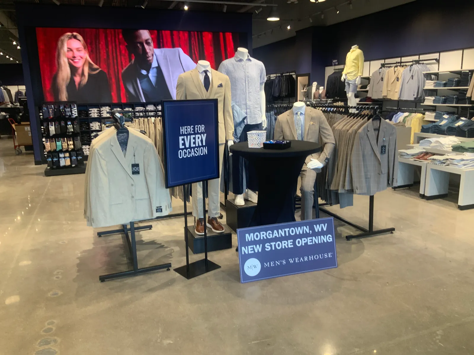Men's Wearhouse Morgantown, West Virginia — new store opening